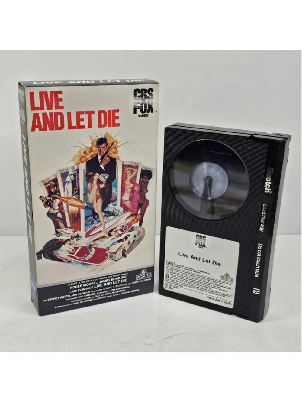 Live And Let Die Betamax Tape Roger Moore James Bond 007 CBS Fox Video 1973